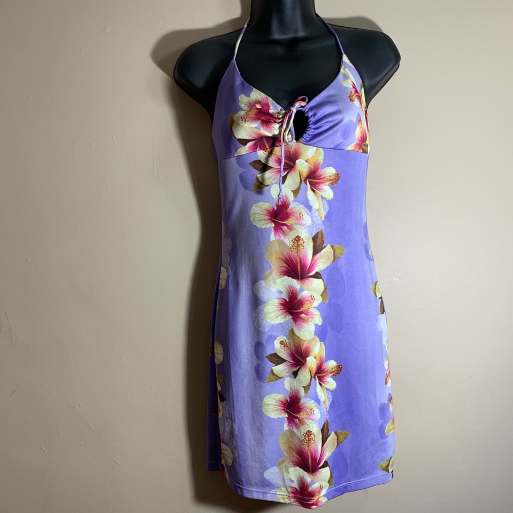 VTG chesley SzXS lavender floral dress
